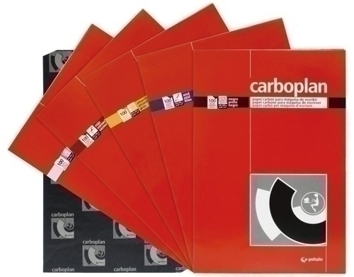 PAPEL CARBON CARBOPLAN Fº caja de 100 NEGRO