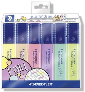 MARCADOR FLUOR STAEDTLER 364 TEXTSURFER CLASSIC PASTEL&VINTA...