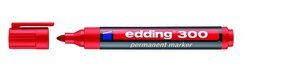 MARCADOR PERMANENTE EDDING  300 CONICO  ROJO
